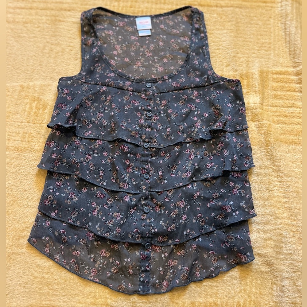 Green Floral Woman’s Tank